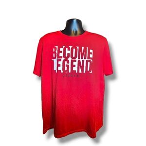 EUC Men's Nike Jordan T-Shirt Size X-Large Dri Fit Red “Become Legend”